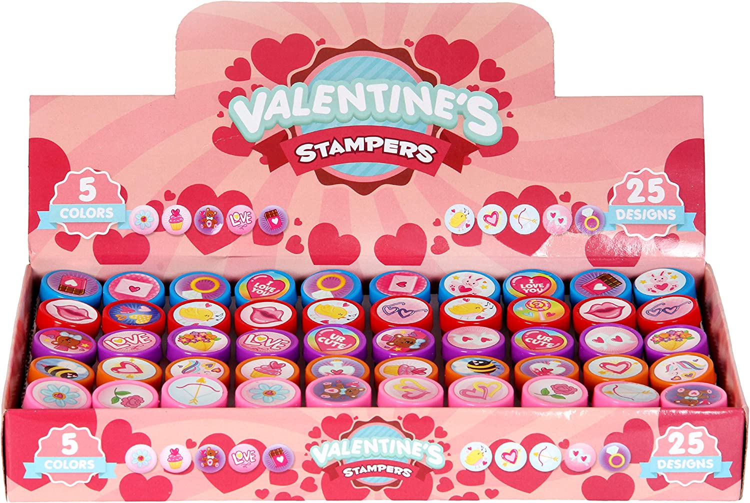 50 pieces Valentines Day Stamps - Image 2