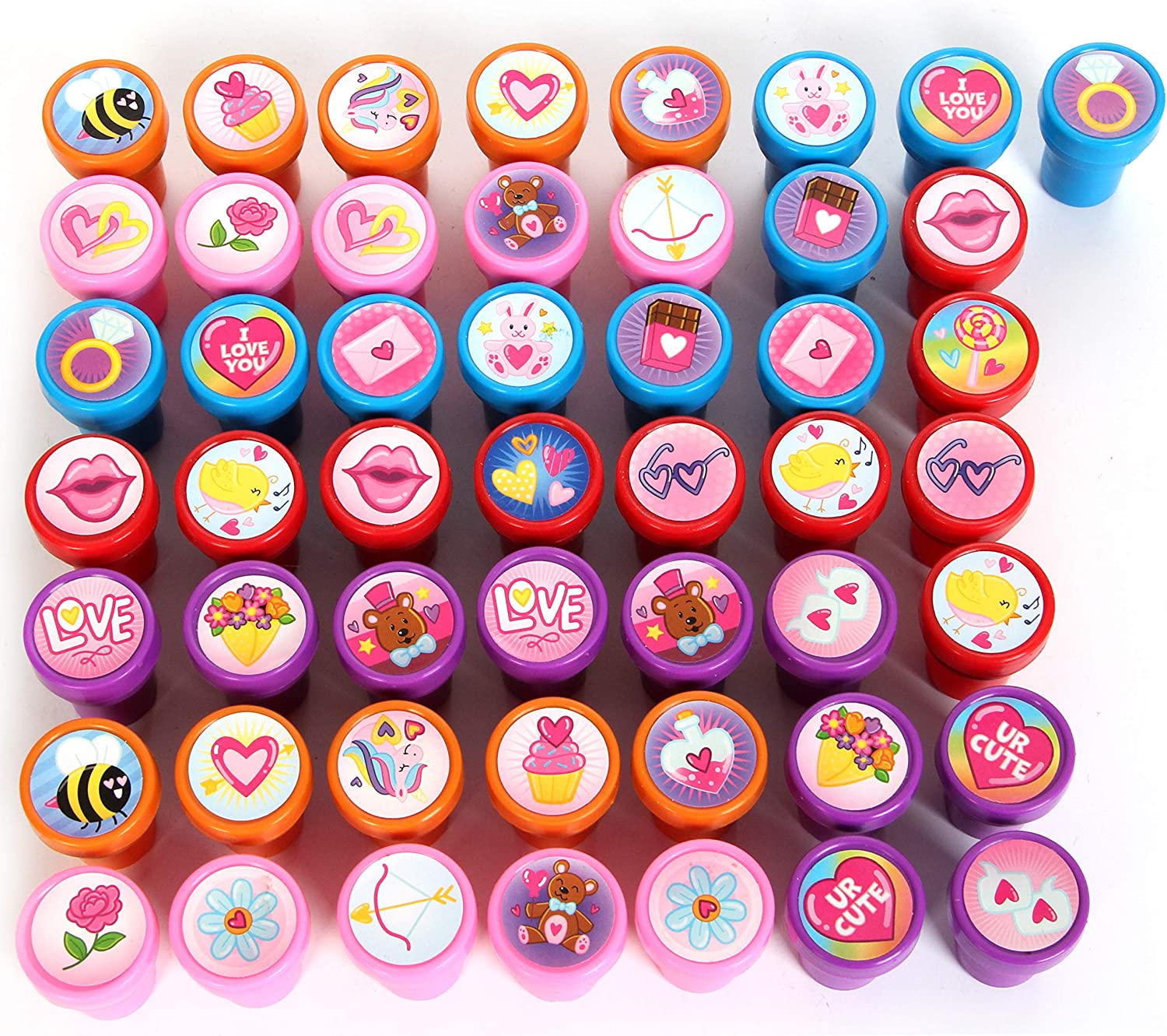 50 pieces Valentines Day Stamps - Image 4