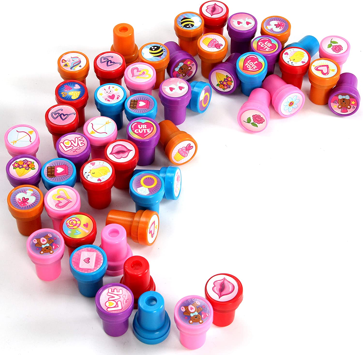 50 pieces Valentines Day Stamps - Image 5