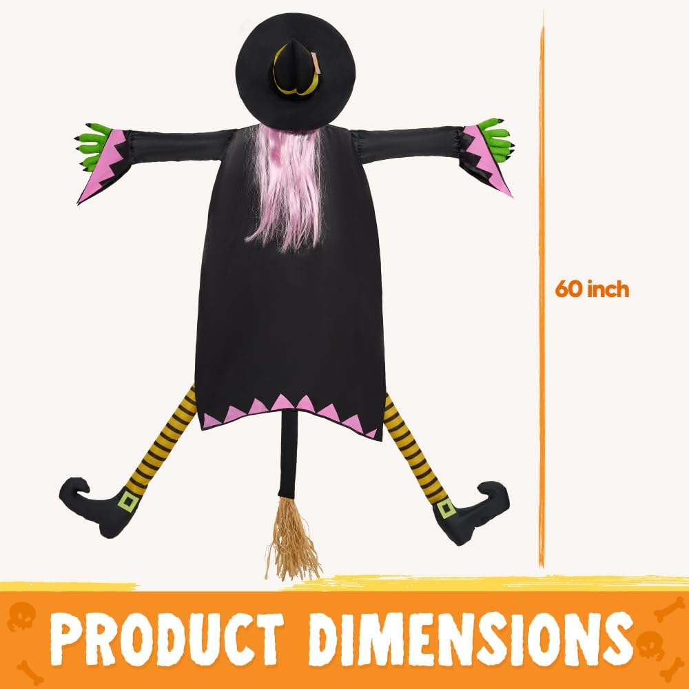 60 Halloween Crashing Witch Decorations - Image 4