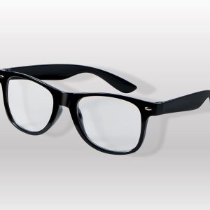 JOYIN Black Nerd Glasses with Clear Lenses - Classic Halloween Costume Prop