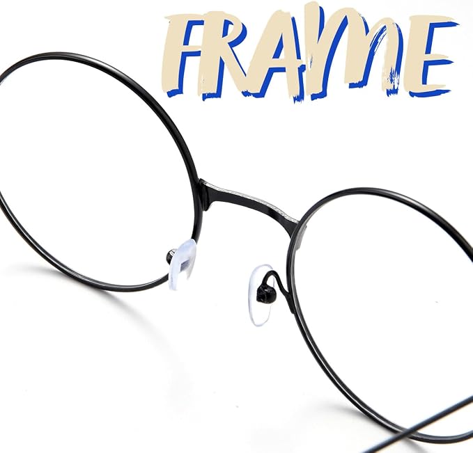 JOYIN Black Wire Round Glasses - Old Man Halloween Costume Accessory - Image 3