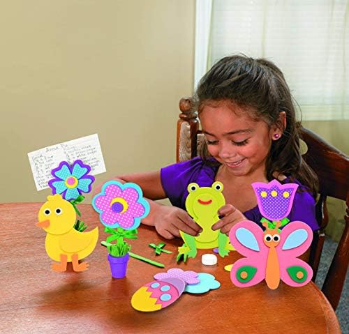 JOYIN 24 Pack Easter Foam Magnet DIY Craft Set Easter Egg Hunt Basket Stuffers Activities - Image 4
