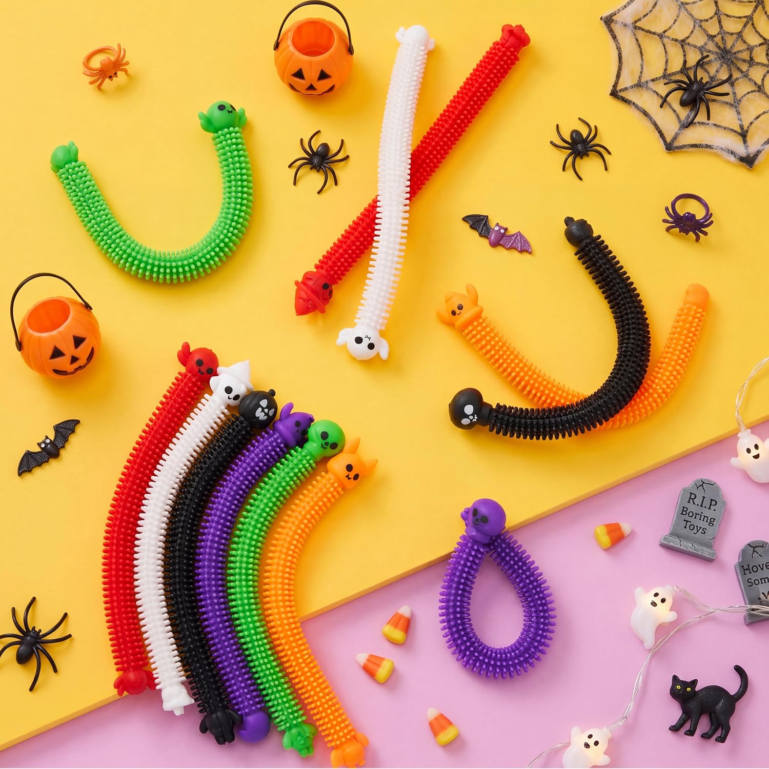 JOYIN 36 Pcs Halloween Stretchy Strings Sensory Toys - Image 7