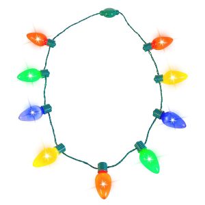 Light Up Bulb Necklace, 9 Pcs
