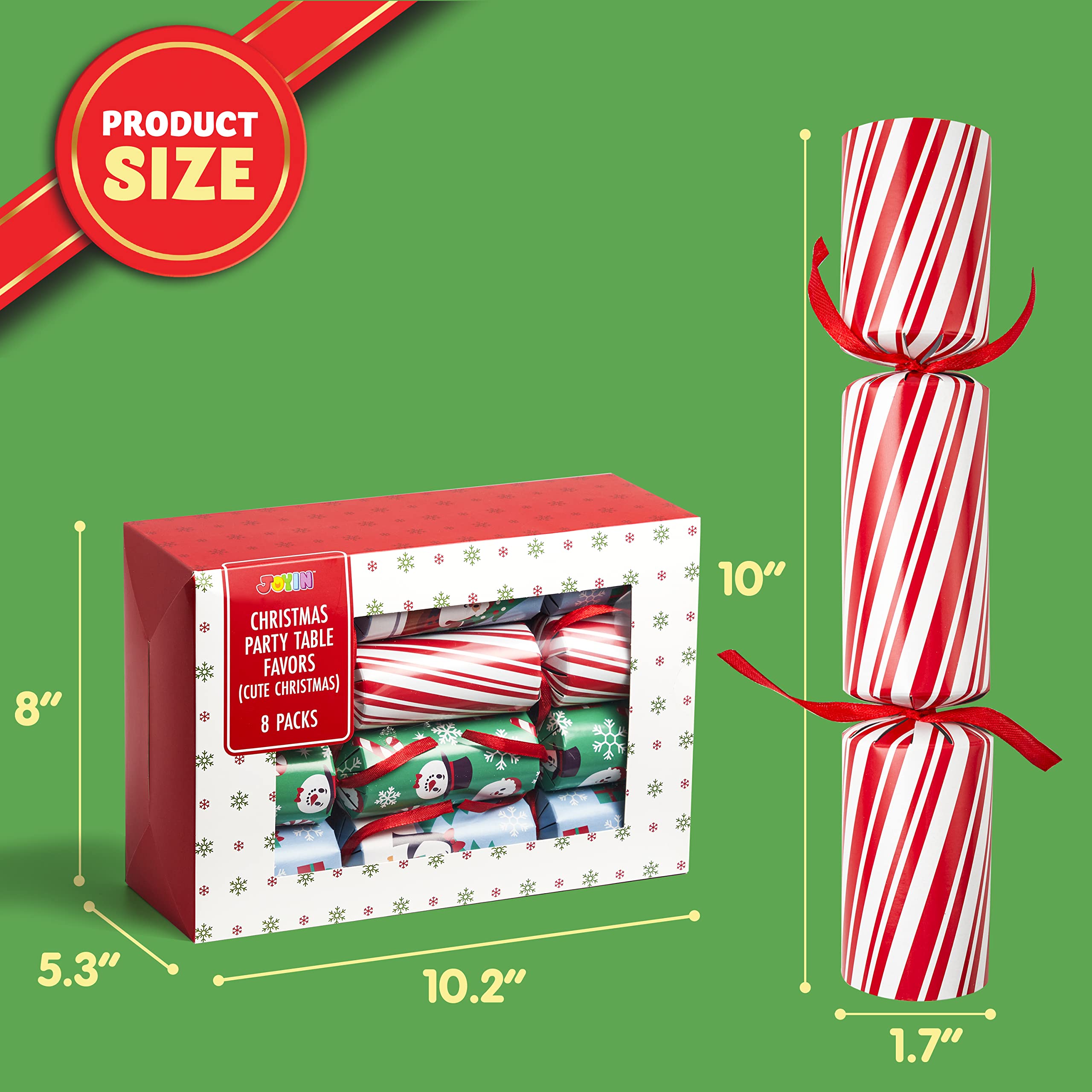 Christmas Party Table Favors (Cute Christmas), 8 Pack - Image 5