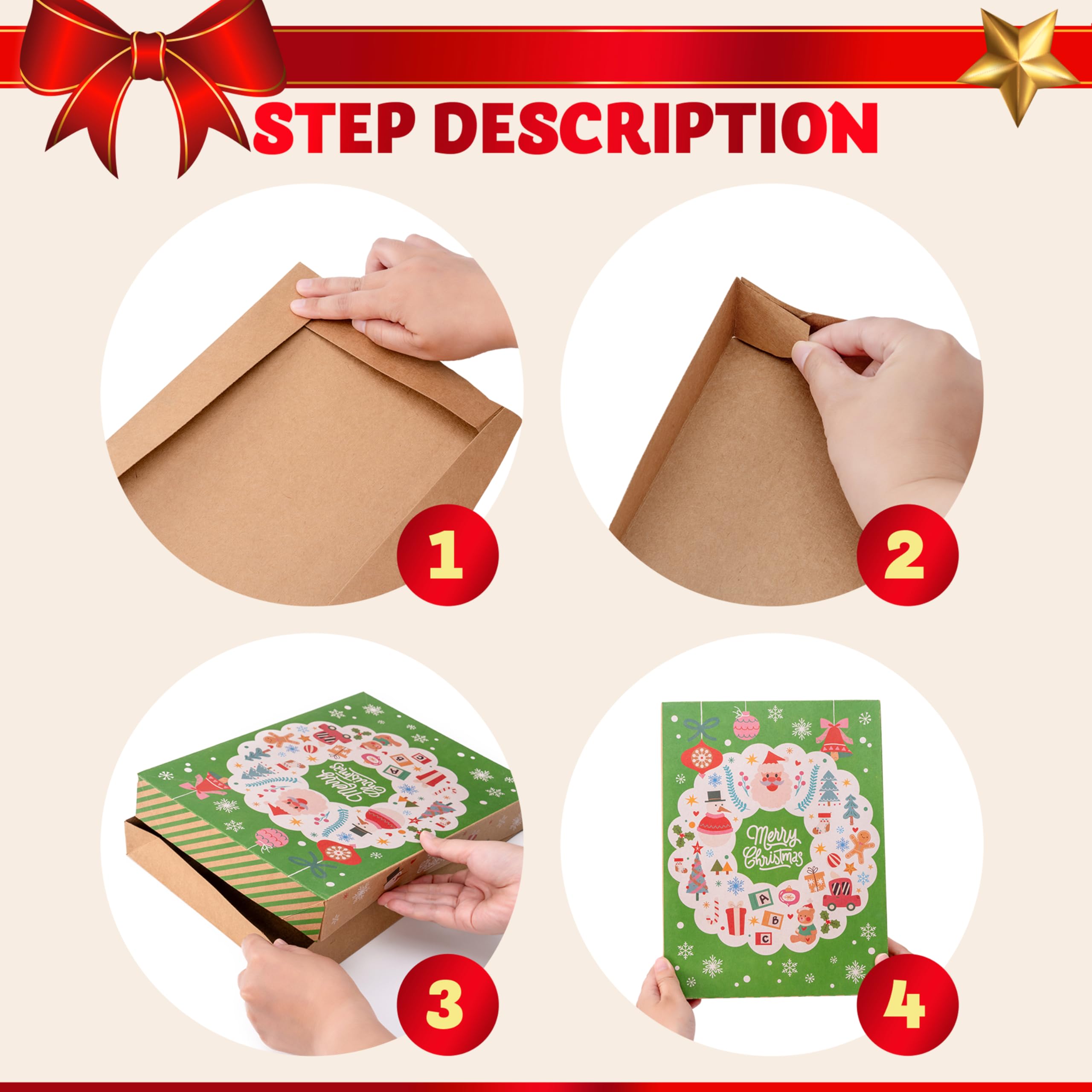 12PCS Christmas Shirt Gift Boxes with Lids for Presents - Image 5