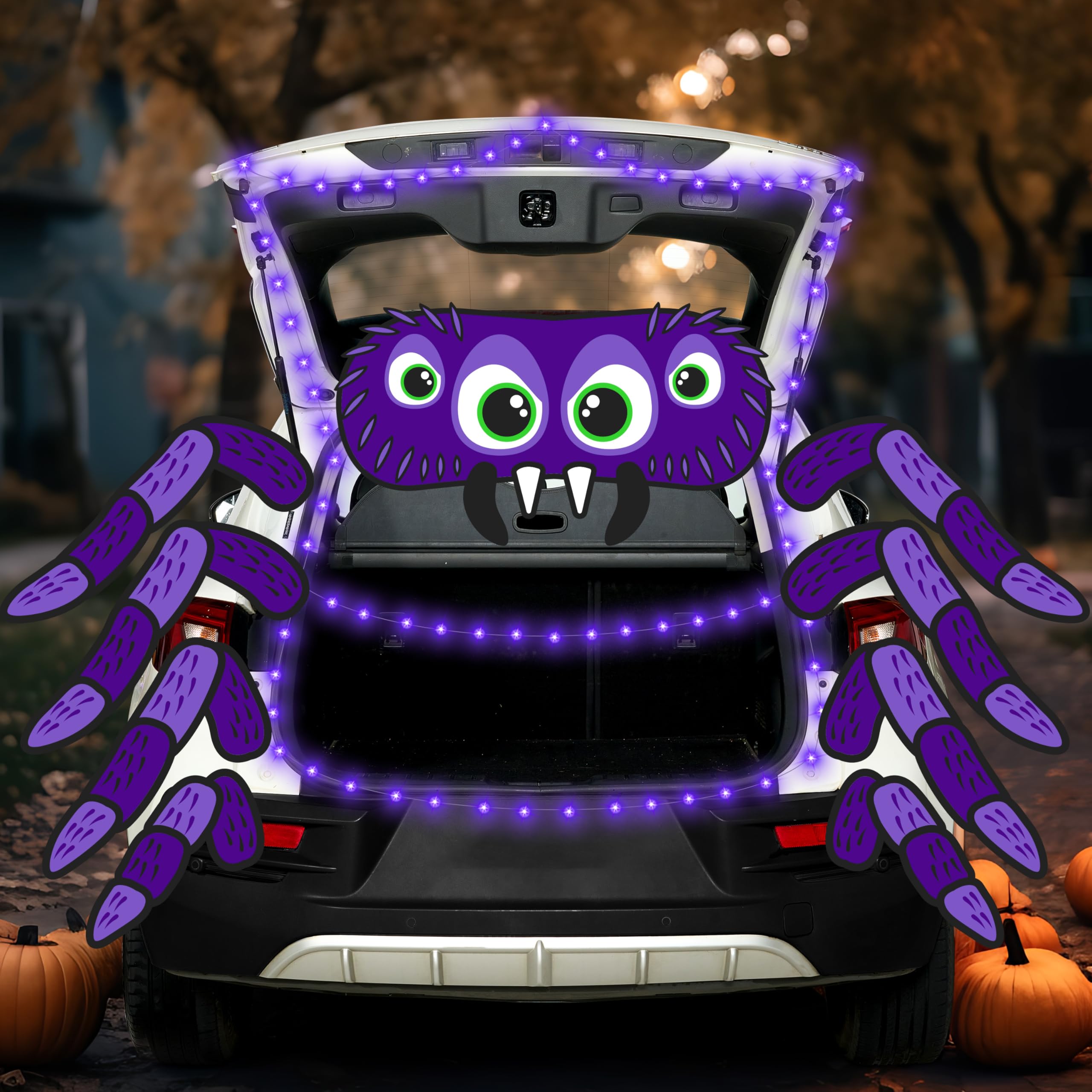 Halloween Trunk or Treat Car Decorations Kit Spider Theme - Image 5
