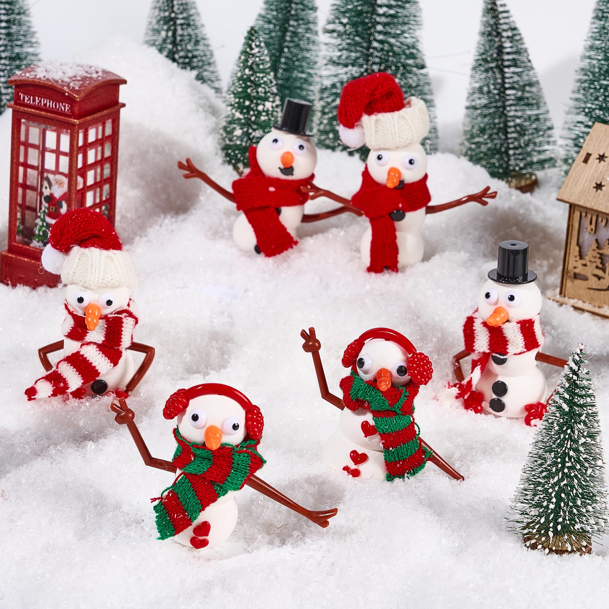 3 Pack DIY Christmas Build a Snowman Craft Kit - Image 5