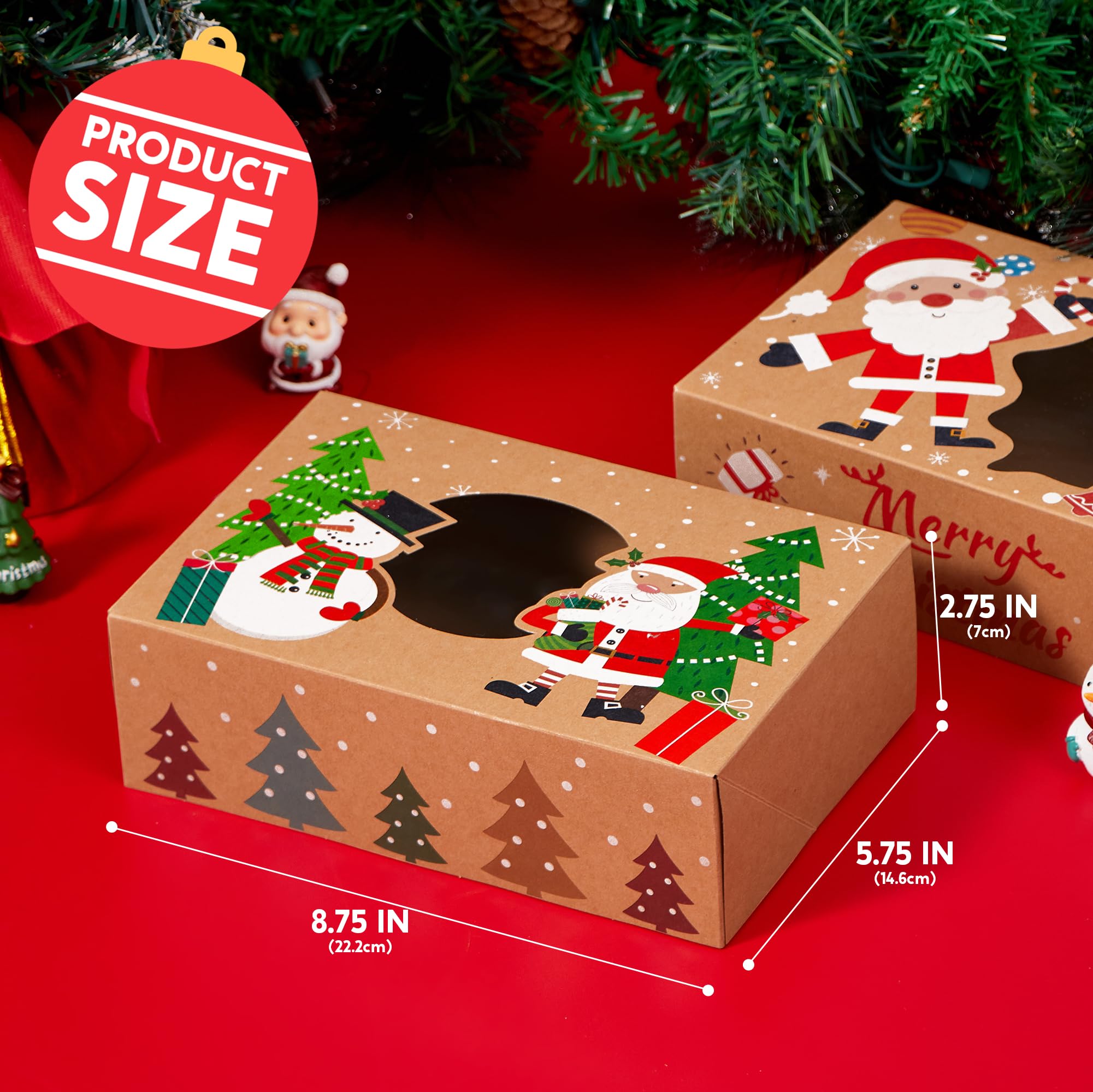 12PCS Christmas Cookie Boxes for Gift Giving - Image 5
