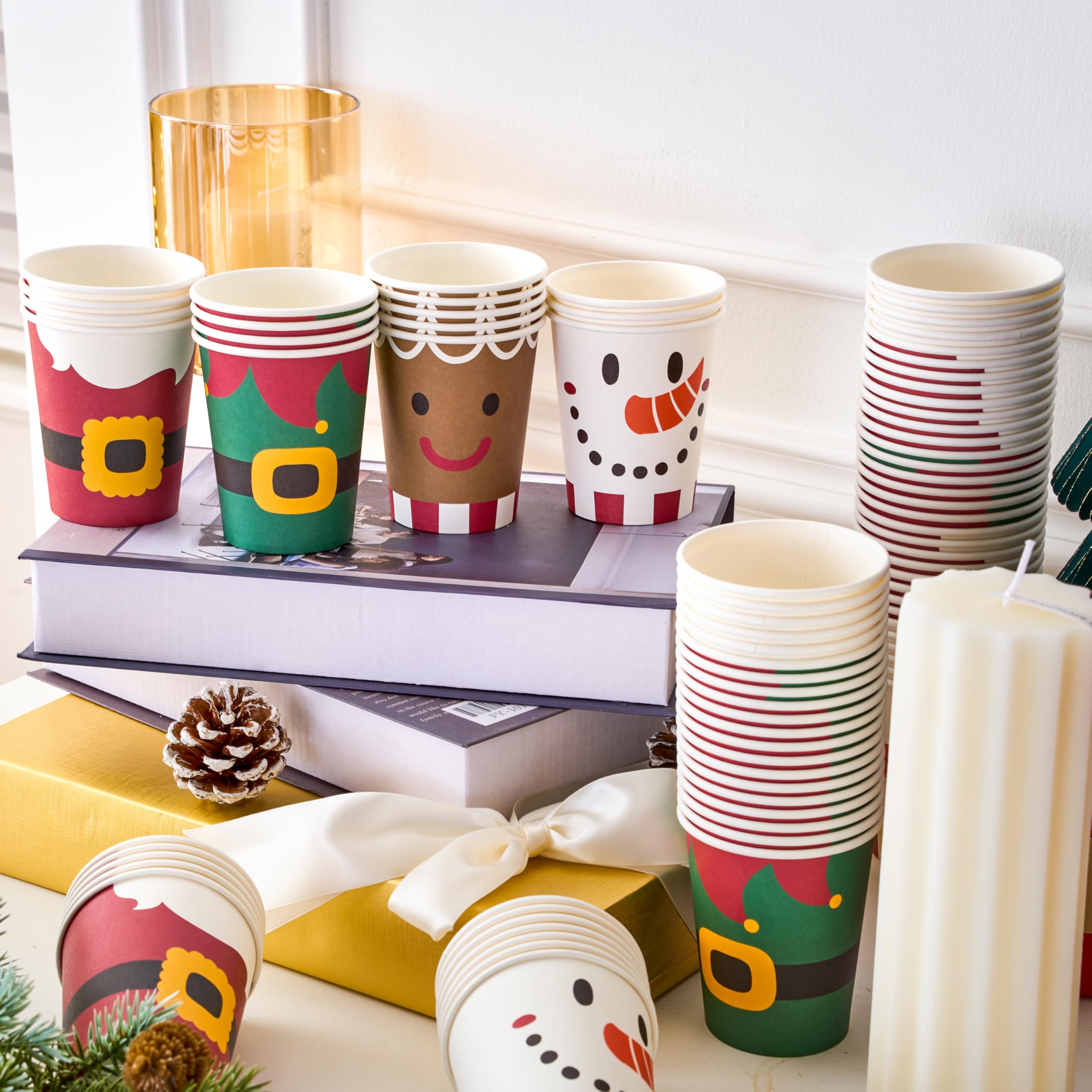 100PCS 9oz Christmas Disposable Paper Cups - Image 5