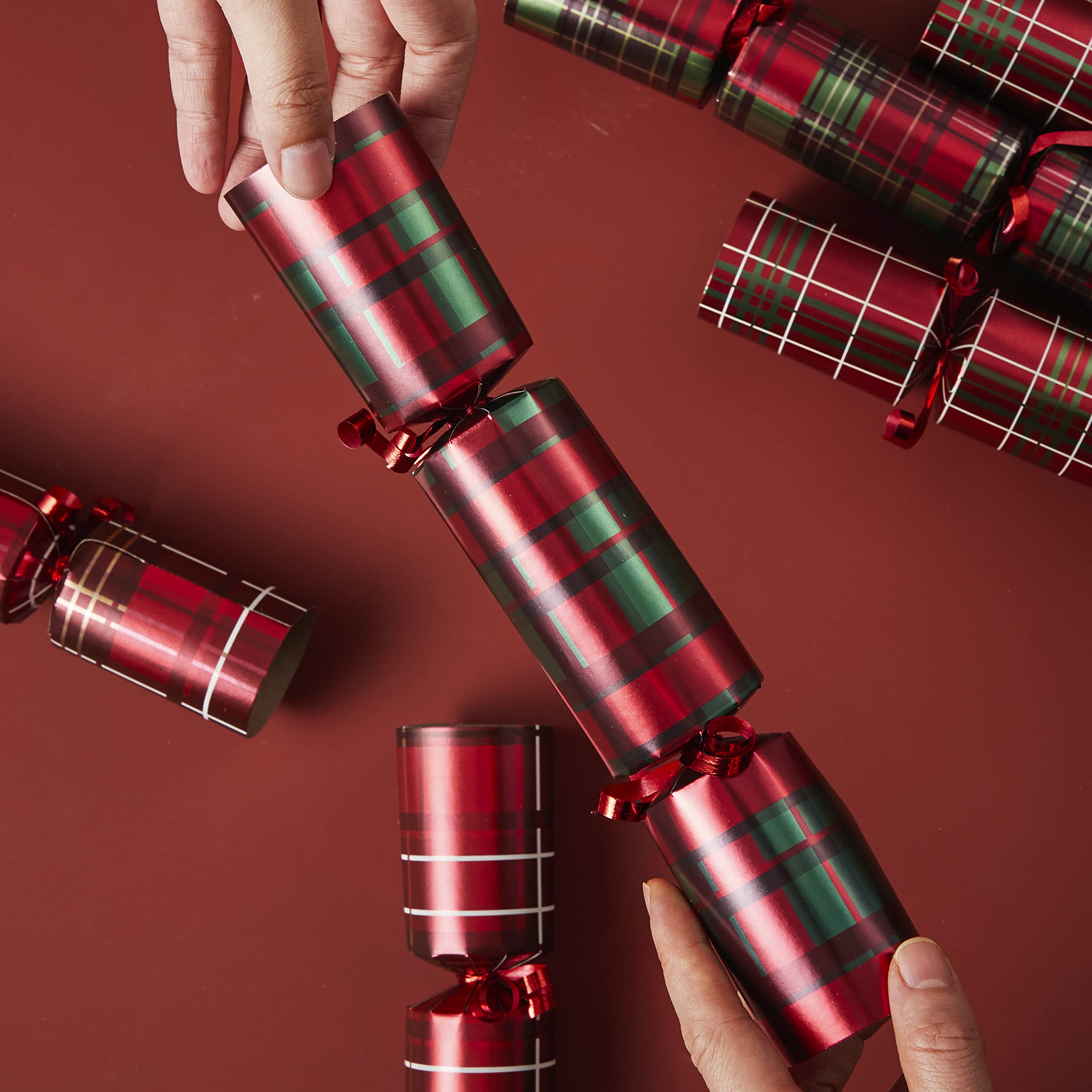 10in Christmas No Snap Party Favor (Plaid) - Image 5
