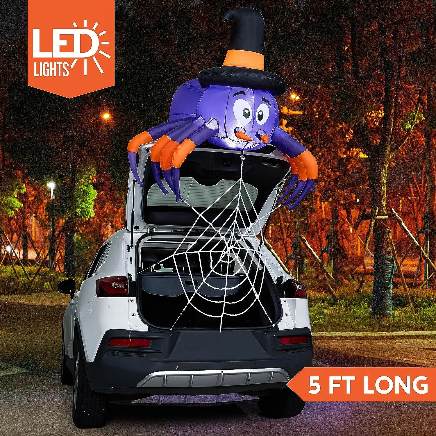 5ft Wide Spider Car Trunk Inflatable Decoration - Image 2