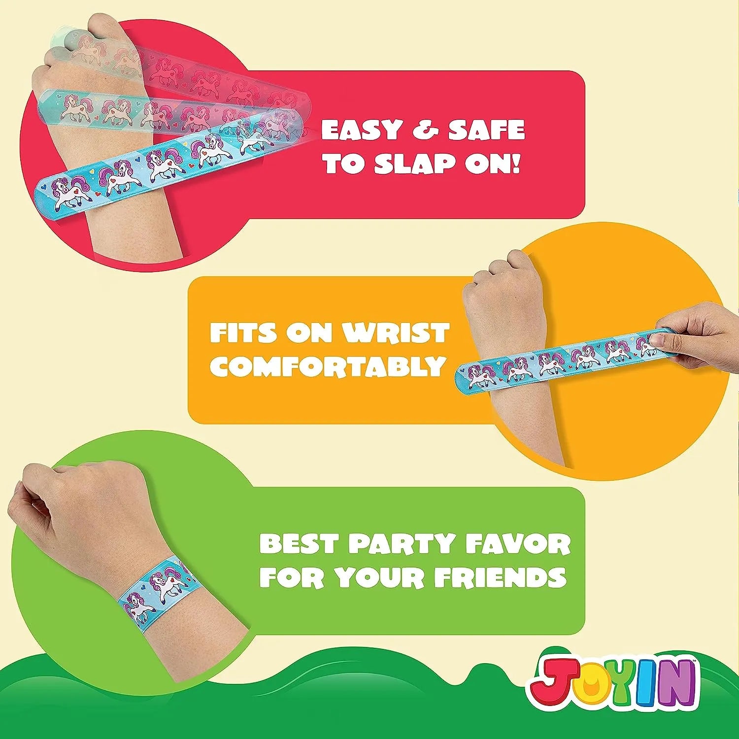 60Pcs Slap Bracelets, 36 Designs - Image 4