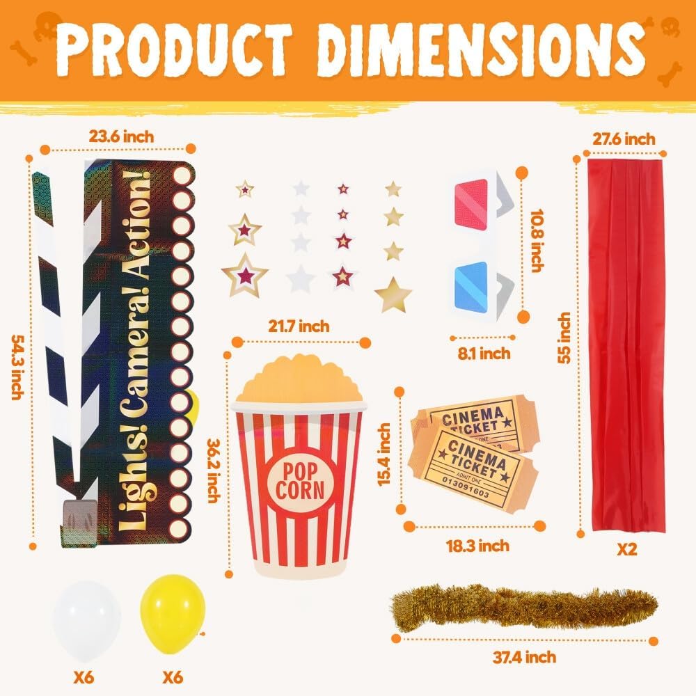 Trunk or Treat Cinema Car Decoration Kit - Image 4