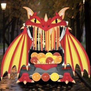 Halloween Fire Dragon Trunk Or Treat Car Decorations Kit