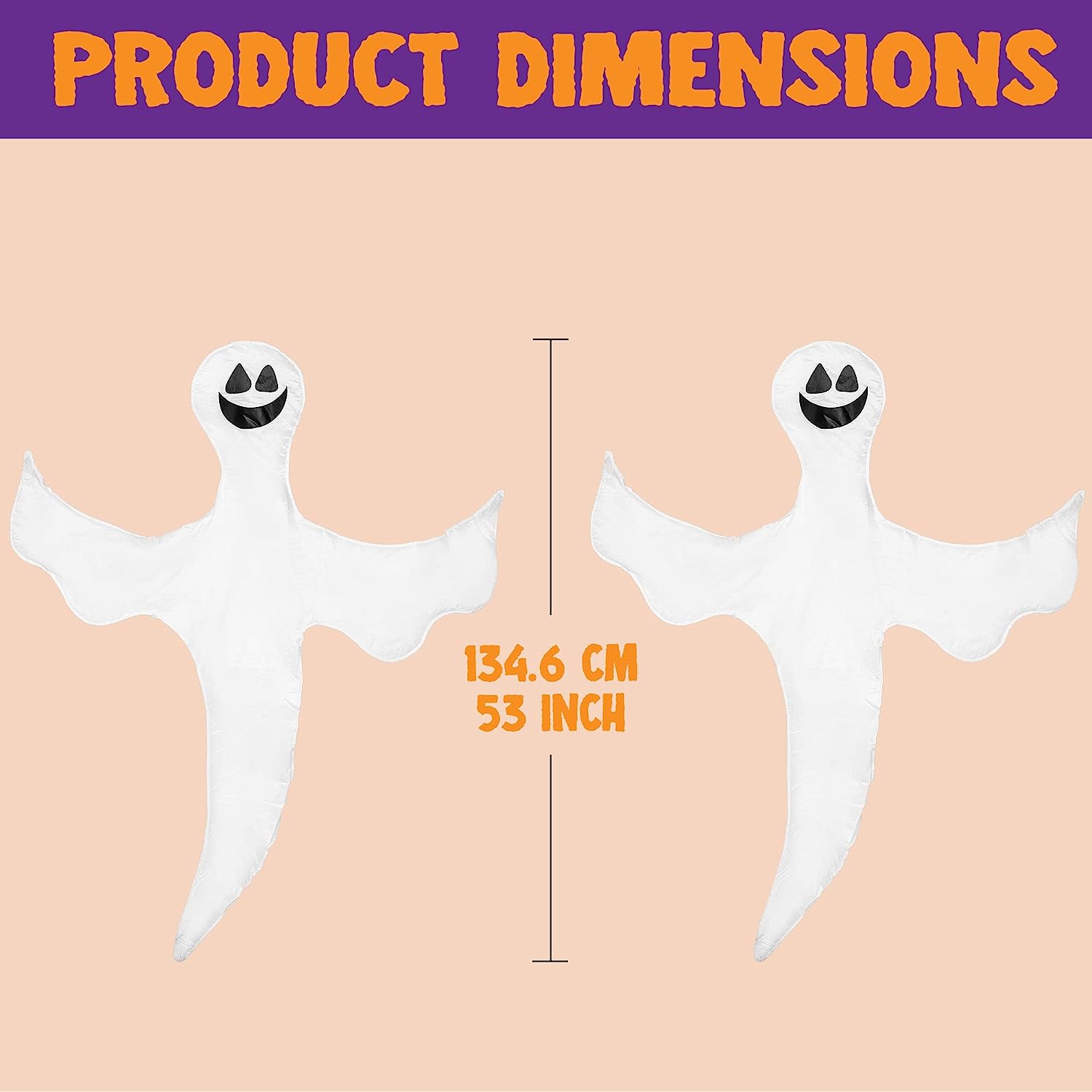 2 Tree Wrap Decoration Ghost (Smile) - Image 5