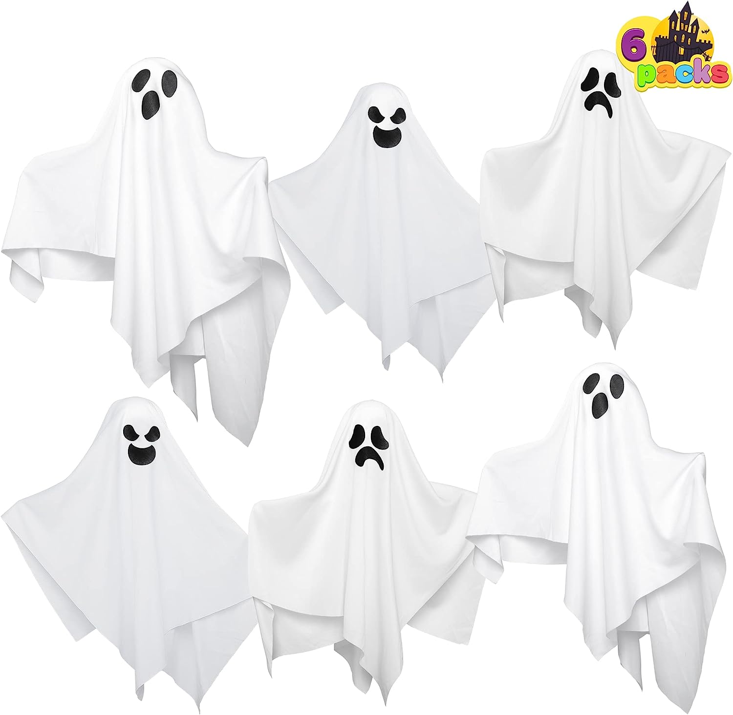 6 Pcs White Ghost 19.6in - Image 2
