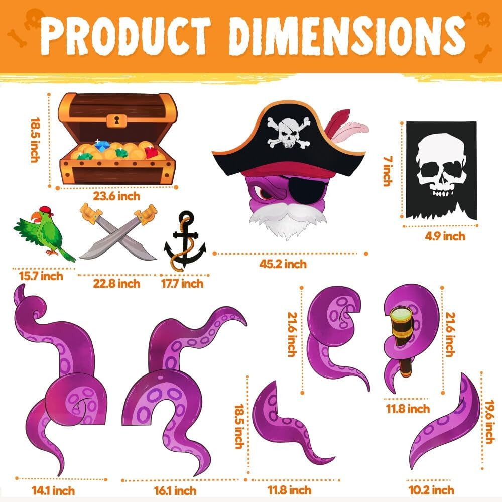 Halloween Pirate Trunk Or Treat Car Decorations Kit - Image 5
