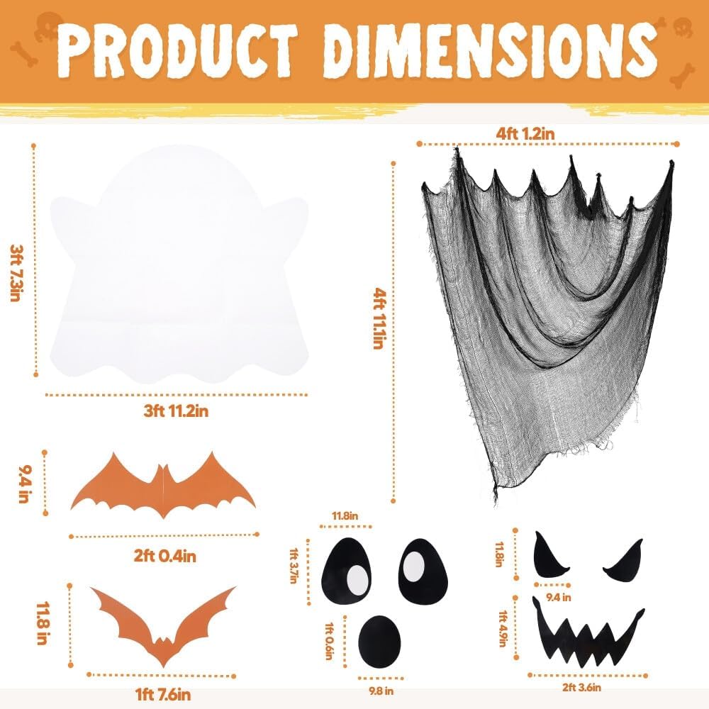 Halloween Trunk Or Treat Car Decorations Kit, Haunted House - Image 5