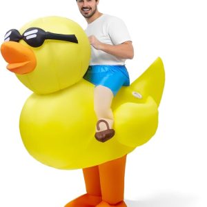 JOYIN Adult Inflatable Dinosaur Costume - Ride-On T-Rex Halloween Outfit