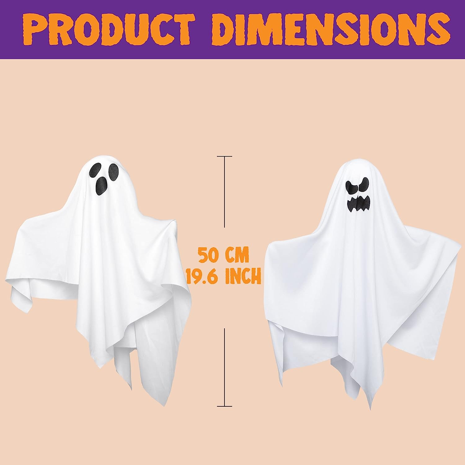 6 Pcs White Ghost 19.6in - Image 6
