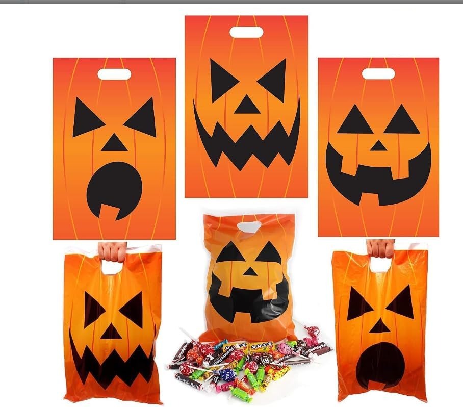 Halloween Jack O Lantern Trick Or Treat Bags, 72-pack - Image 4