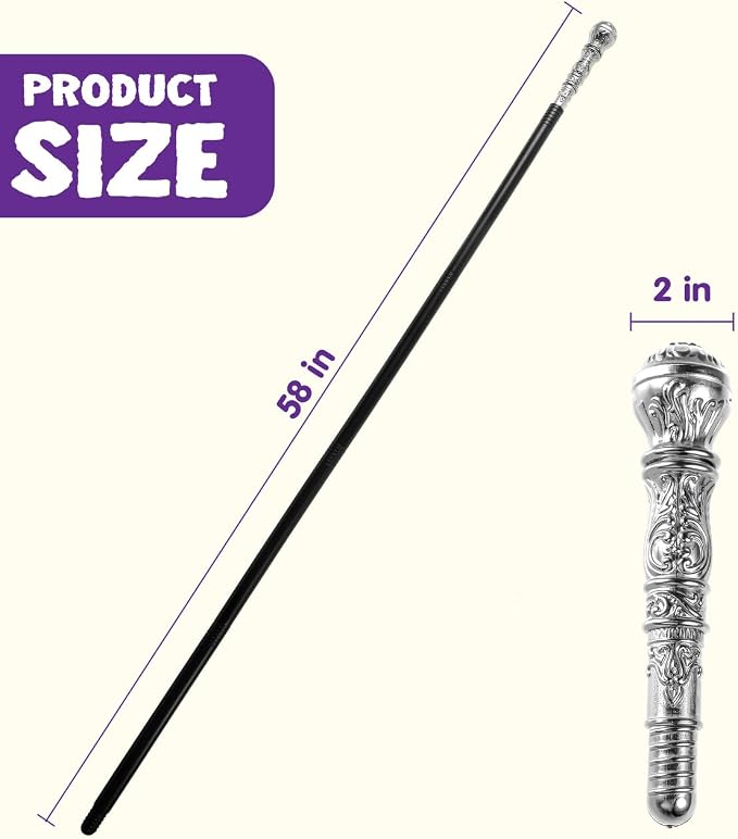 JOYIN Vintage Walking Cane - Complete Your Halloween Character - Image 6