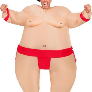 JOYIN Adult Inflatable Sumo Costume - Funny Full Body Blow Up Suit
