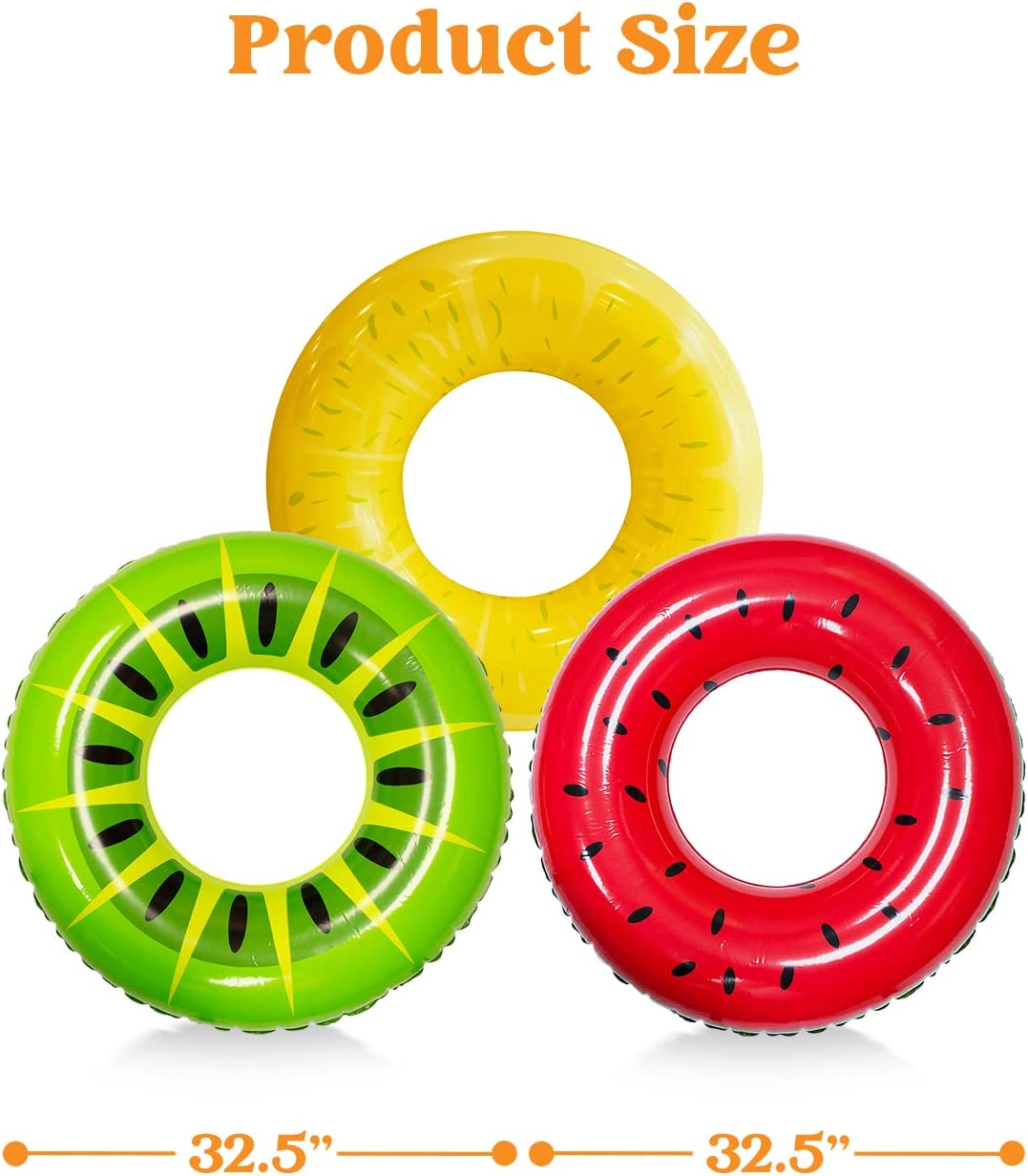 SLOOSH - 32.5in Fruity Swim Rings, 3 Pcs - Image 6