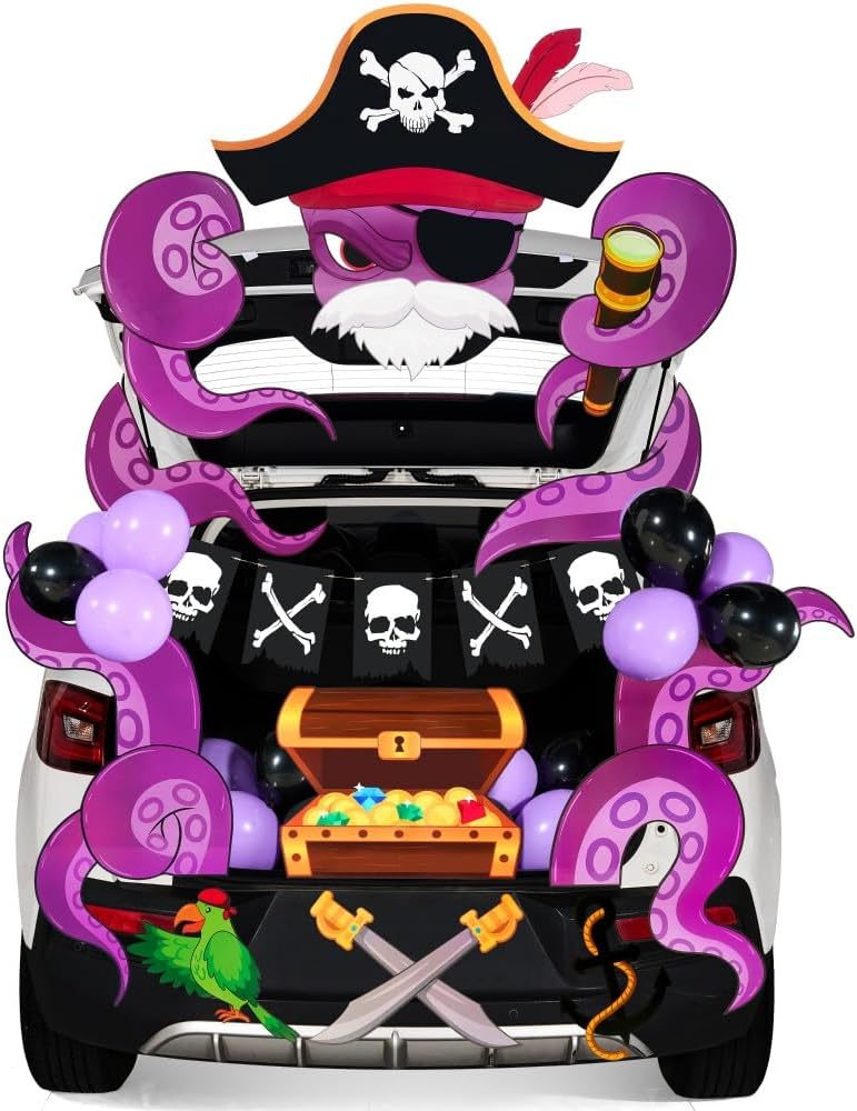 Halloween Pirate Trunk Or Treat Car Decorations Kit - Image 7