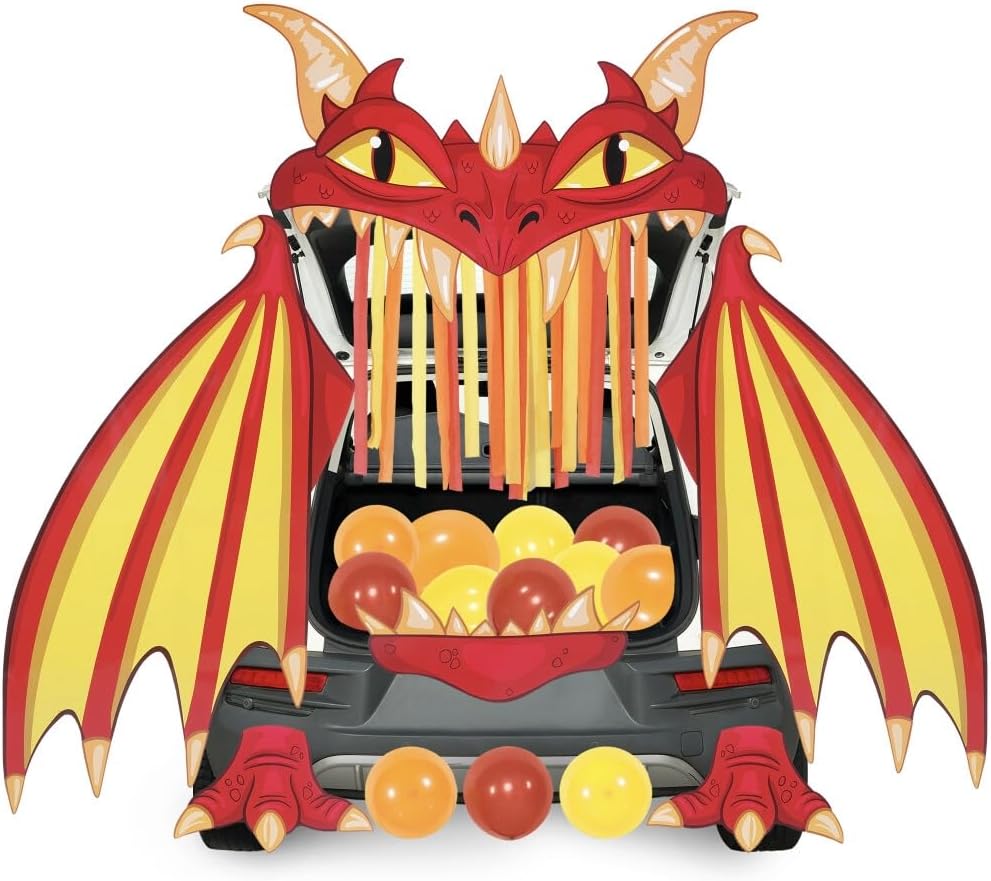 Halloween Fire Dragon Trunk Or Treat Car Decorations Kit - Image 6