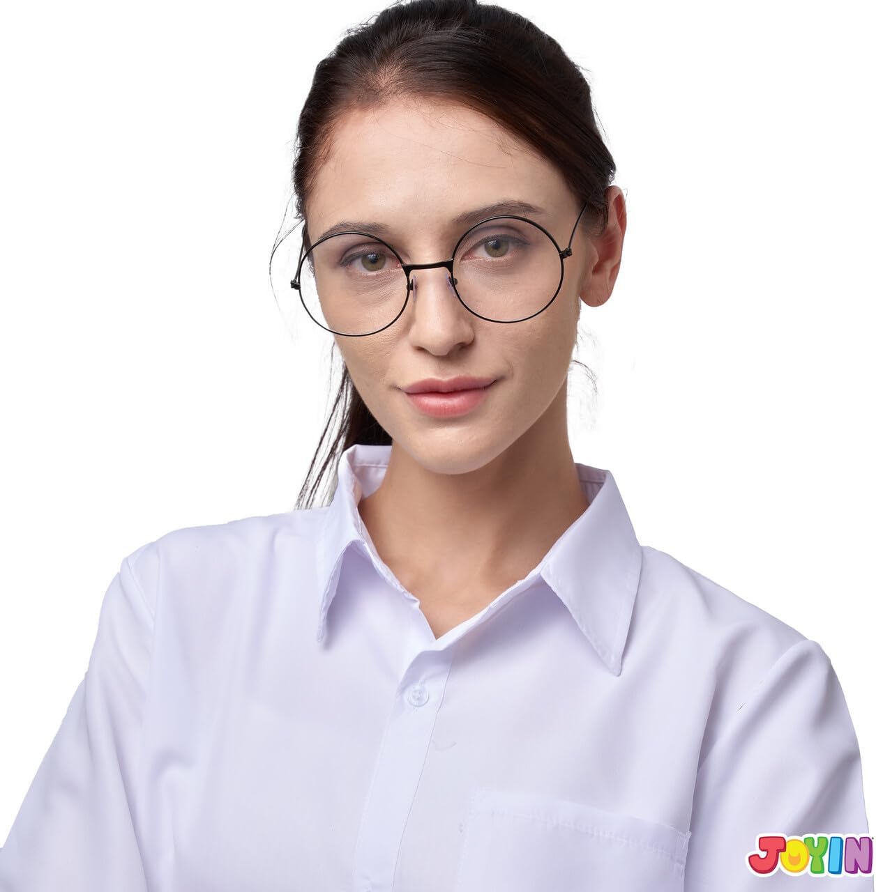 JOYIN Black Wire Round Glasses - Old Man Halloween Costume Accessory - Image 5