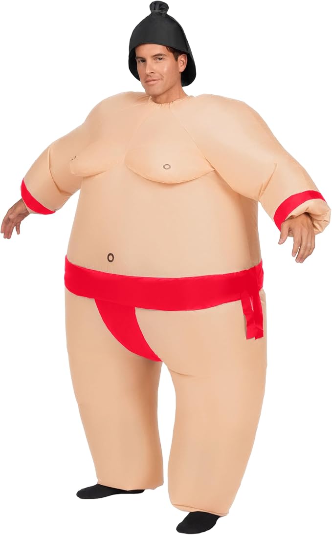 JOYIN Adult Inflatable Sumo Costume - Funny Full Body Blow Up Suit - Image 3