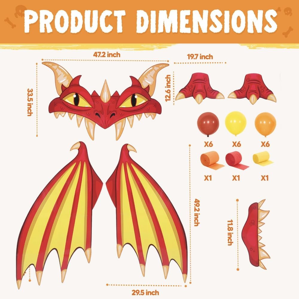 Halloween Fire Dragon Trunk Or Treat Car Decorations Kit - Image 5