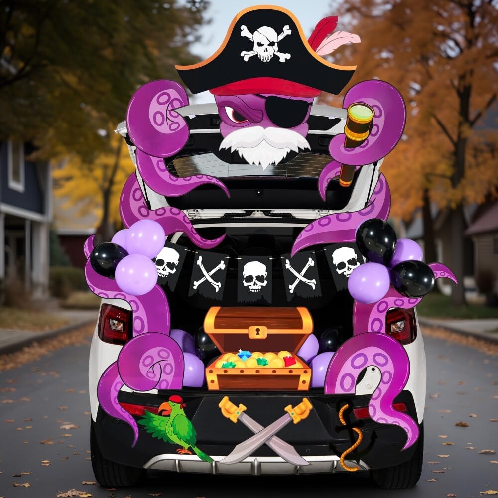 Halloween Pirate Trunk Or Treat Car Decorations Kit - Image 4