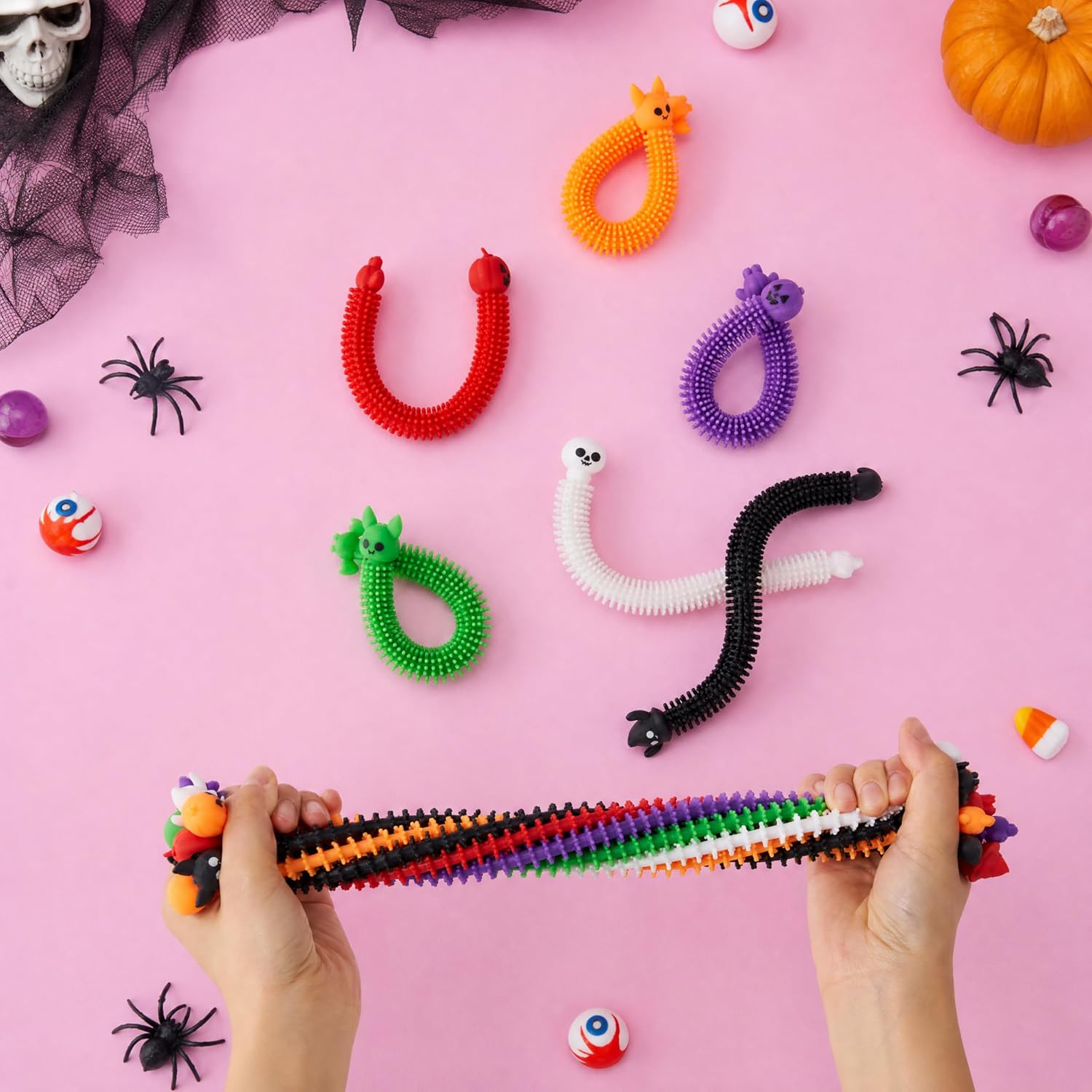JOYIN 36 Pcs Halloween Stretchy Strings Sensory Toys - Image 6