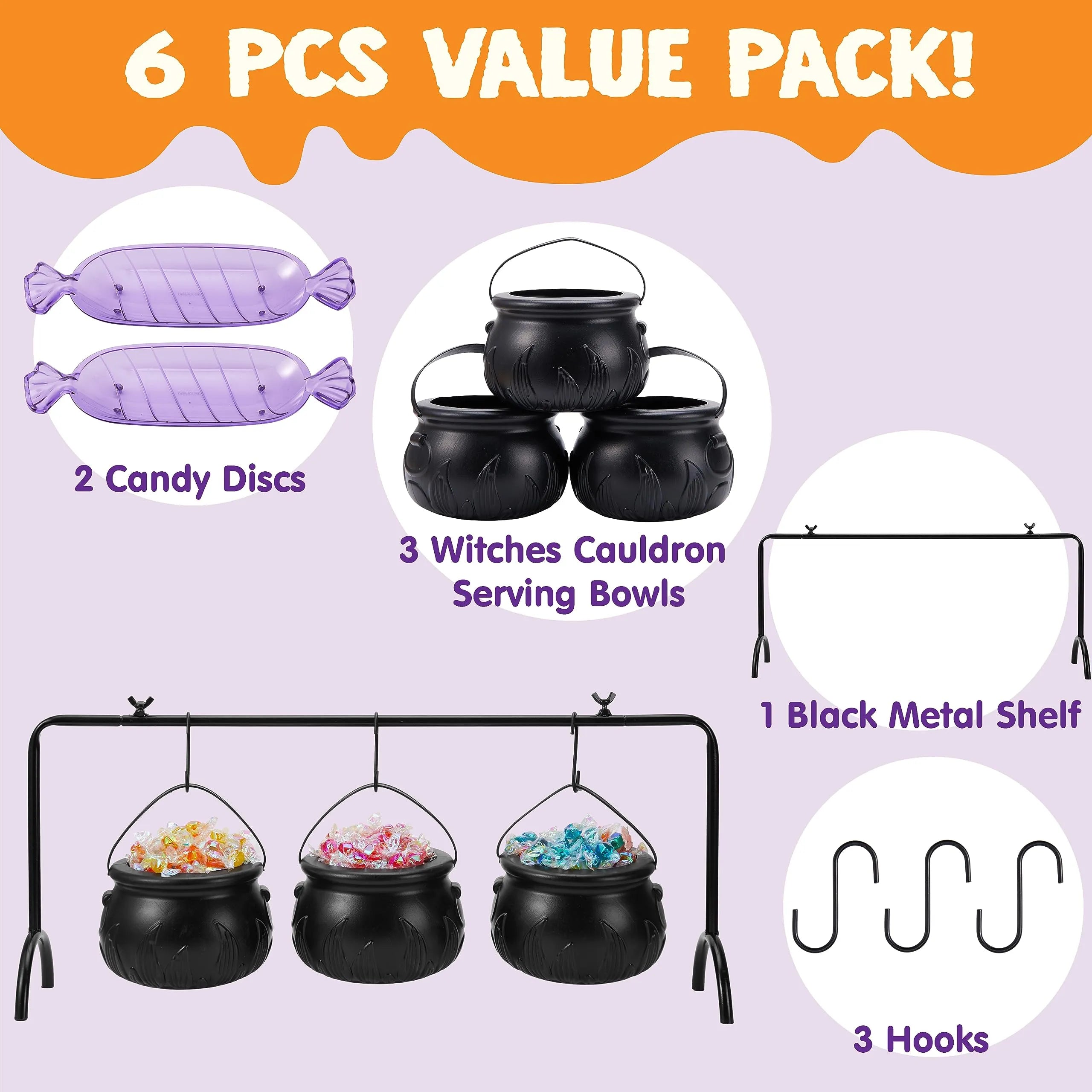 6Pcs Halloween Party Decoration Set - Image 4