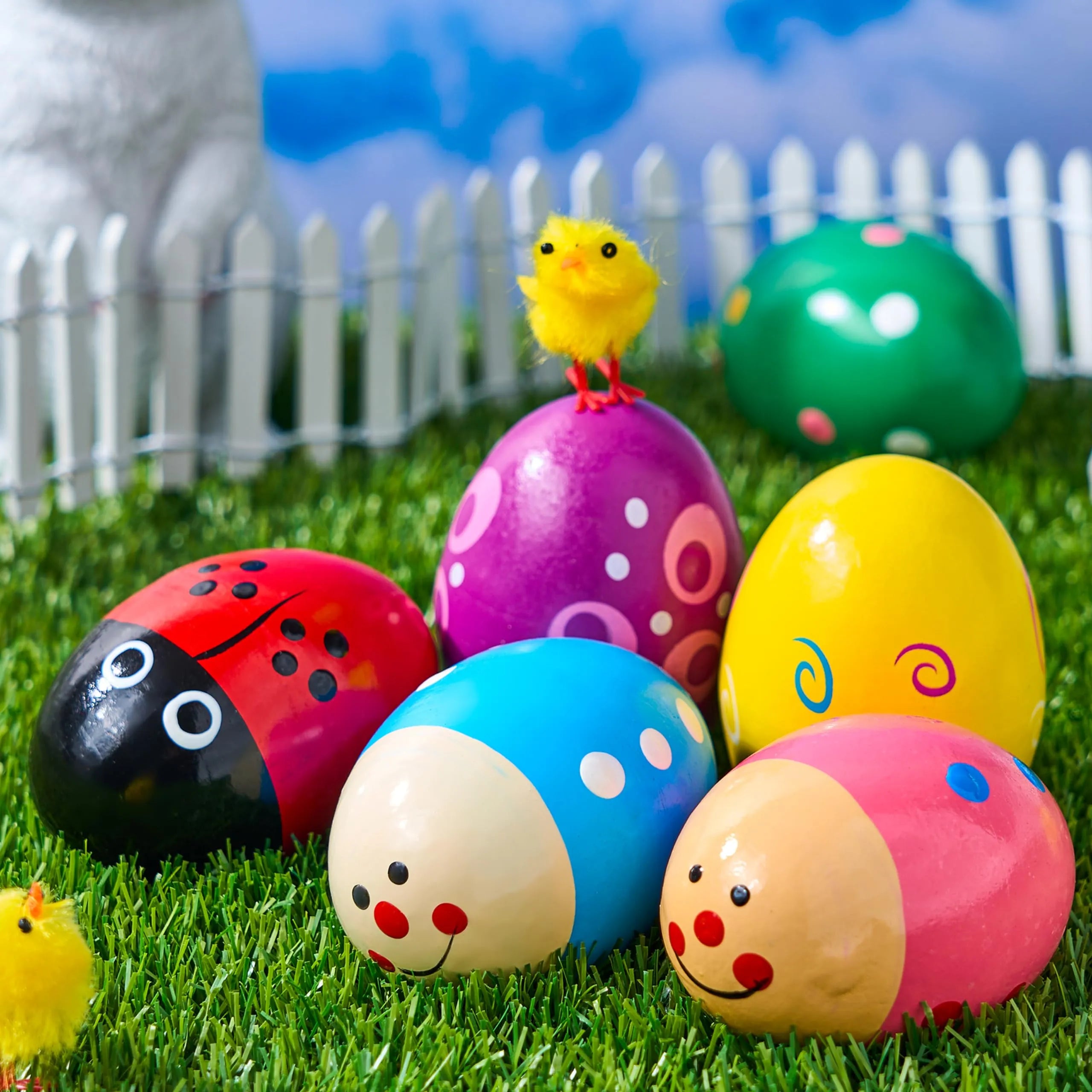 6Packs Easter Wooden Egg Shakers Maracas Percussion Musical - Image 5