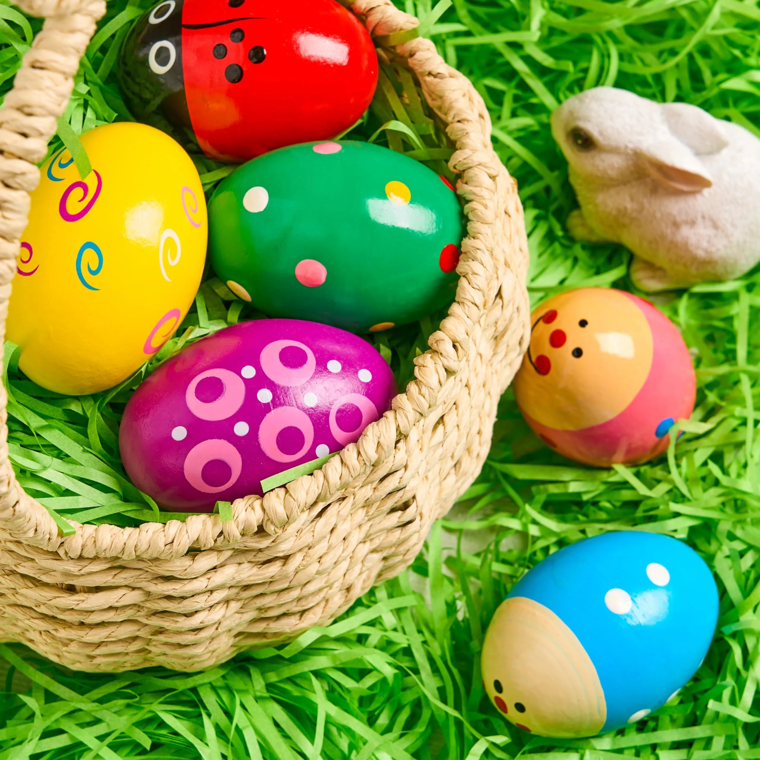 6Packs Easter Wooden Egg Shakers Maracas Percussion Musical - Image 6