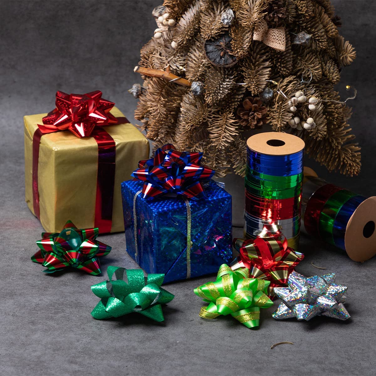 3 inch Christmas Gift Bows, 75 Pcs - Image 7