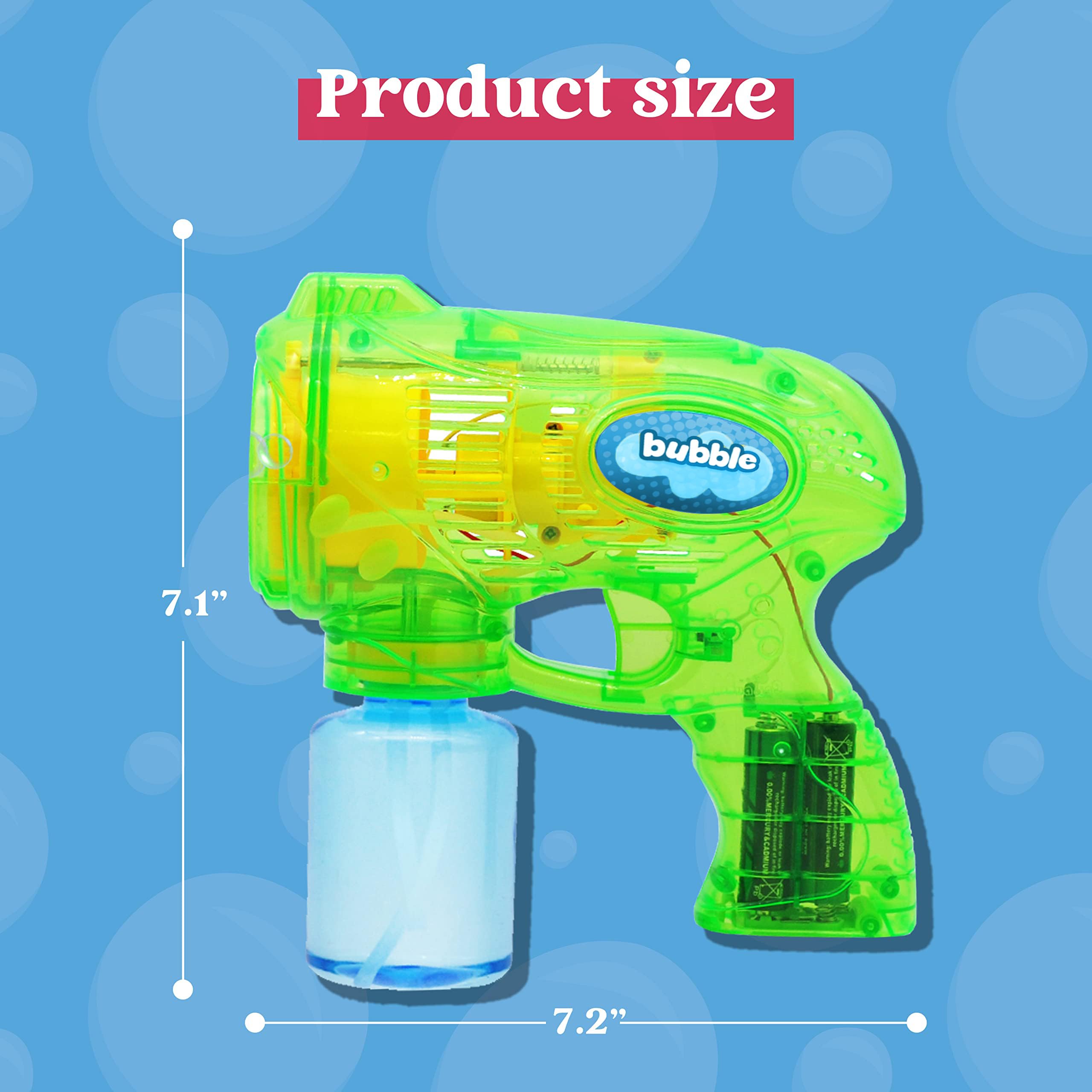 Bubble Guns 3 Colors With 5 Built-in wands - Image 6