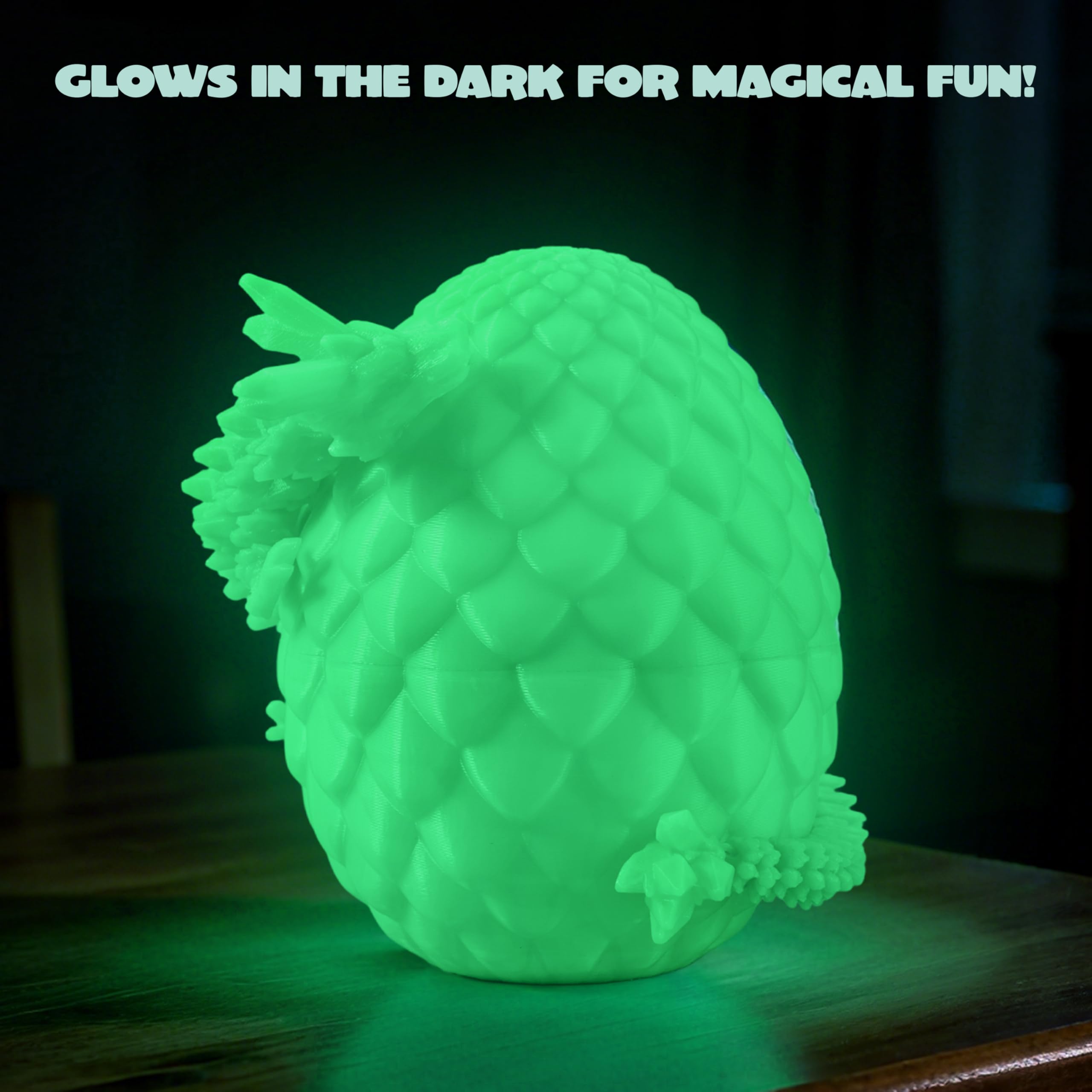 3D Printed Dragon Eggs with 12 Laser Glow Dragon Inside - Image 6