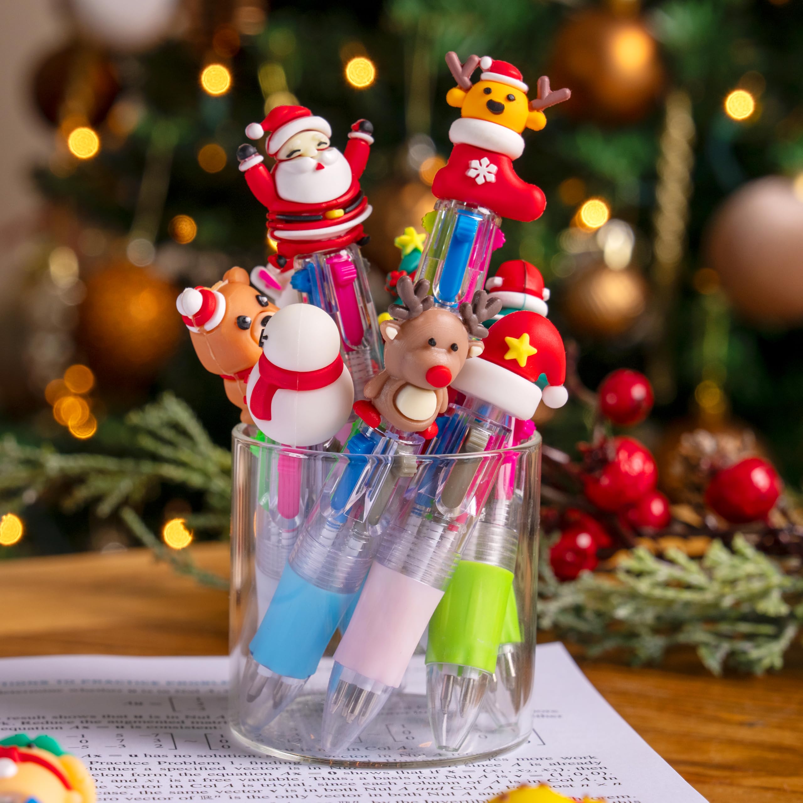 24 PCS Christmas Multicolor Pens Bulk For Kids - Image 6