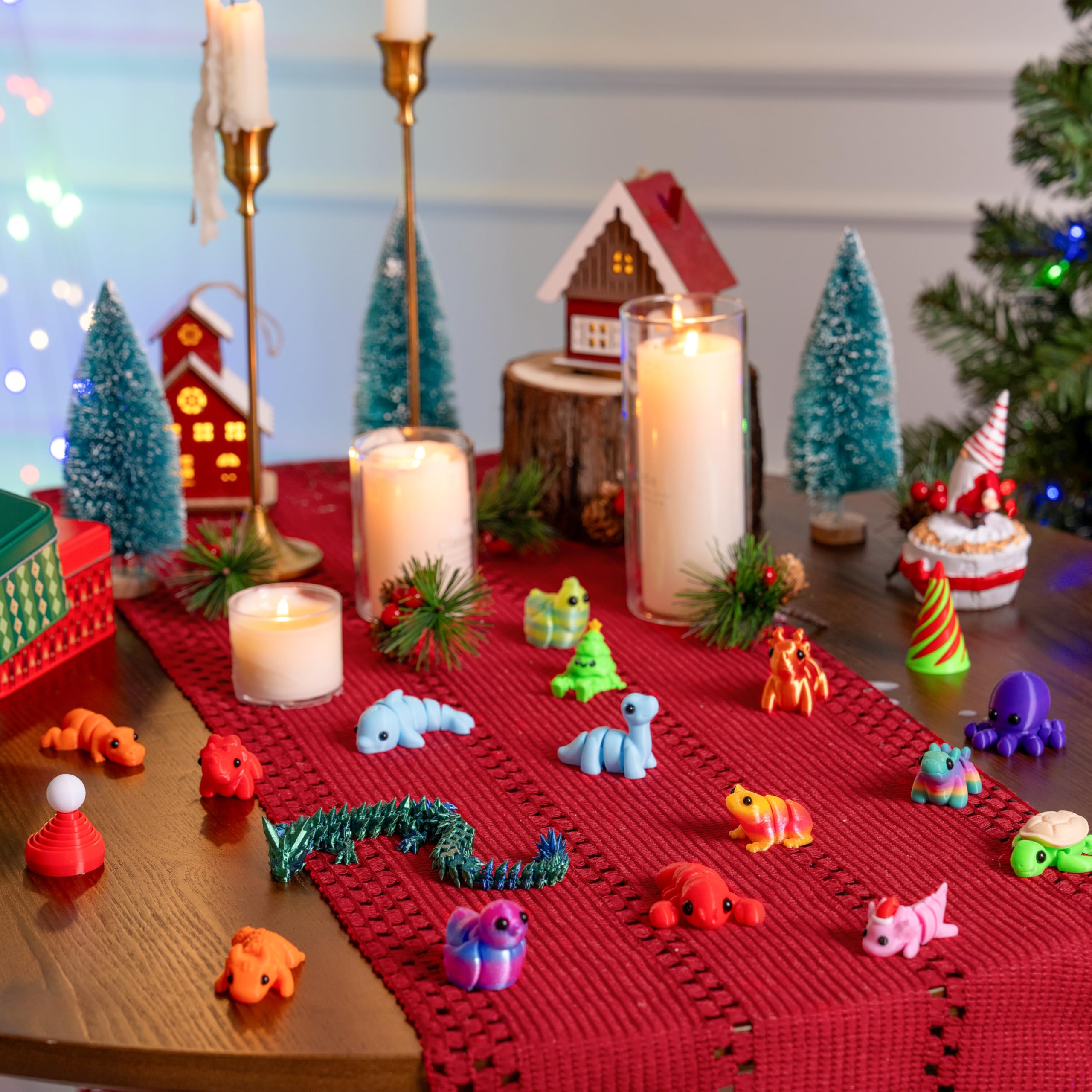 24 Pcs Christmas Advent Calendar 3D Printed Toys - Image 6