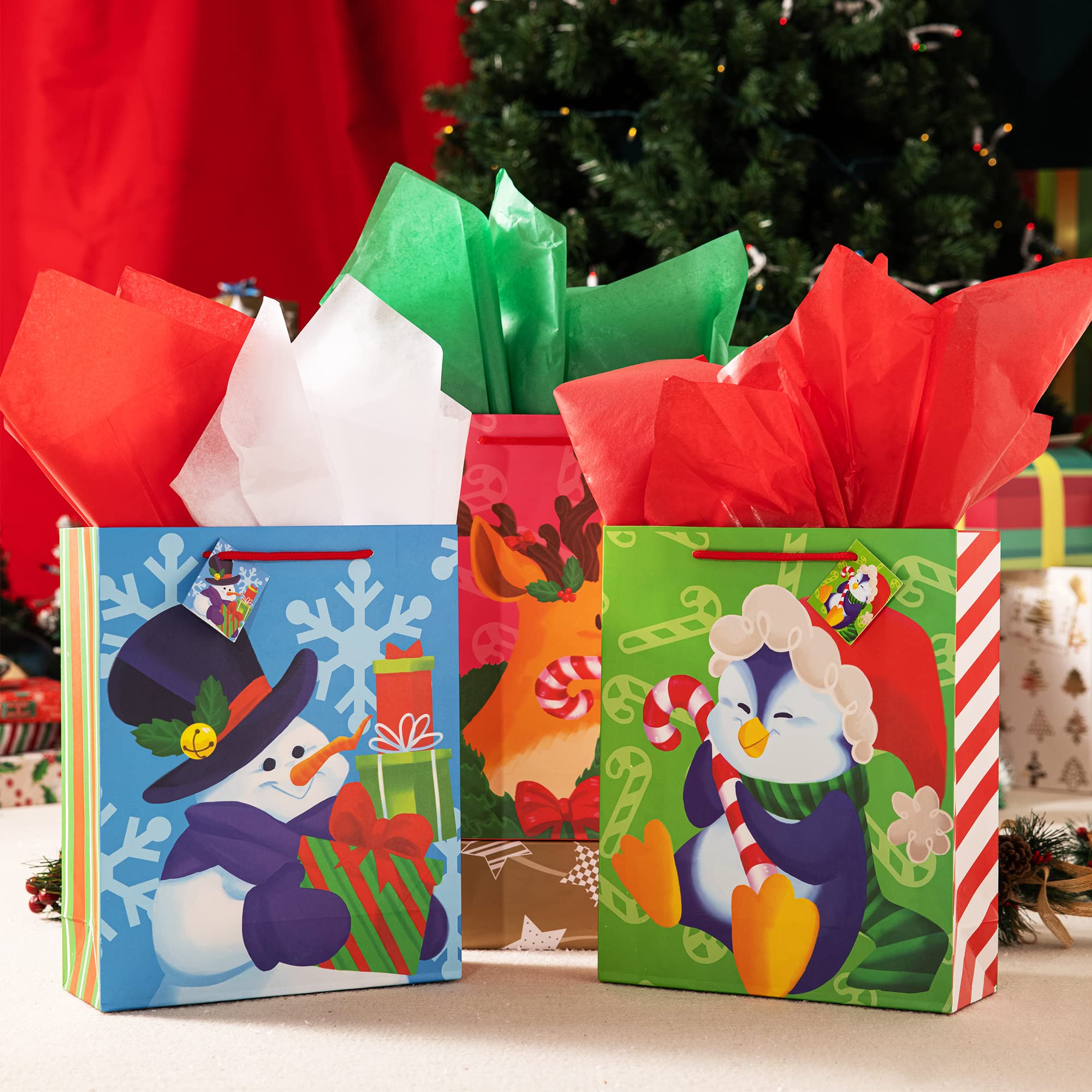 36 Sheets Christmas Tissue Paper Red, Green & White - Image 4
