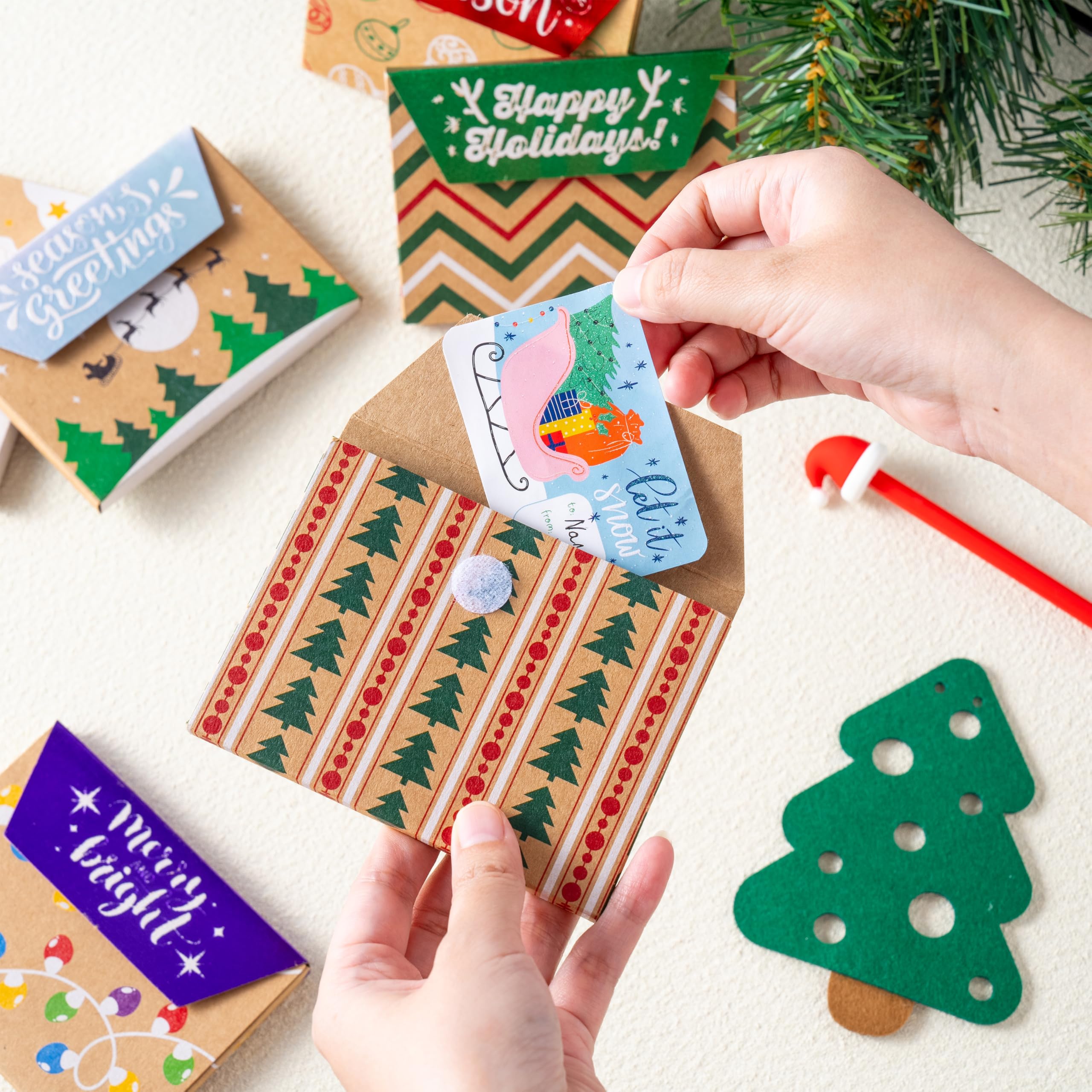 12PCS Gift Card Boxes Holder for Christmas - Image 6