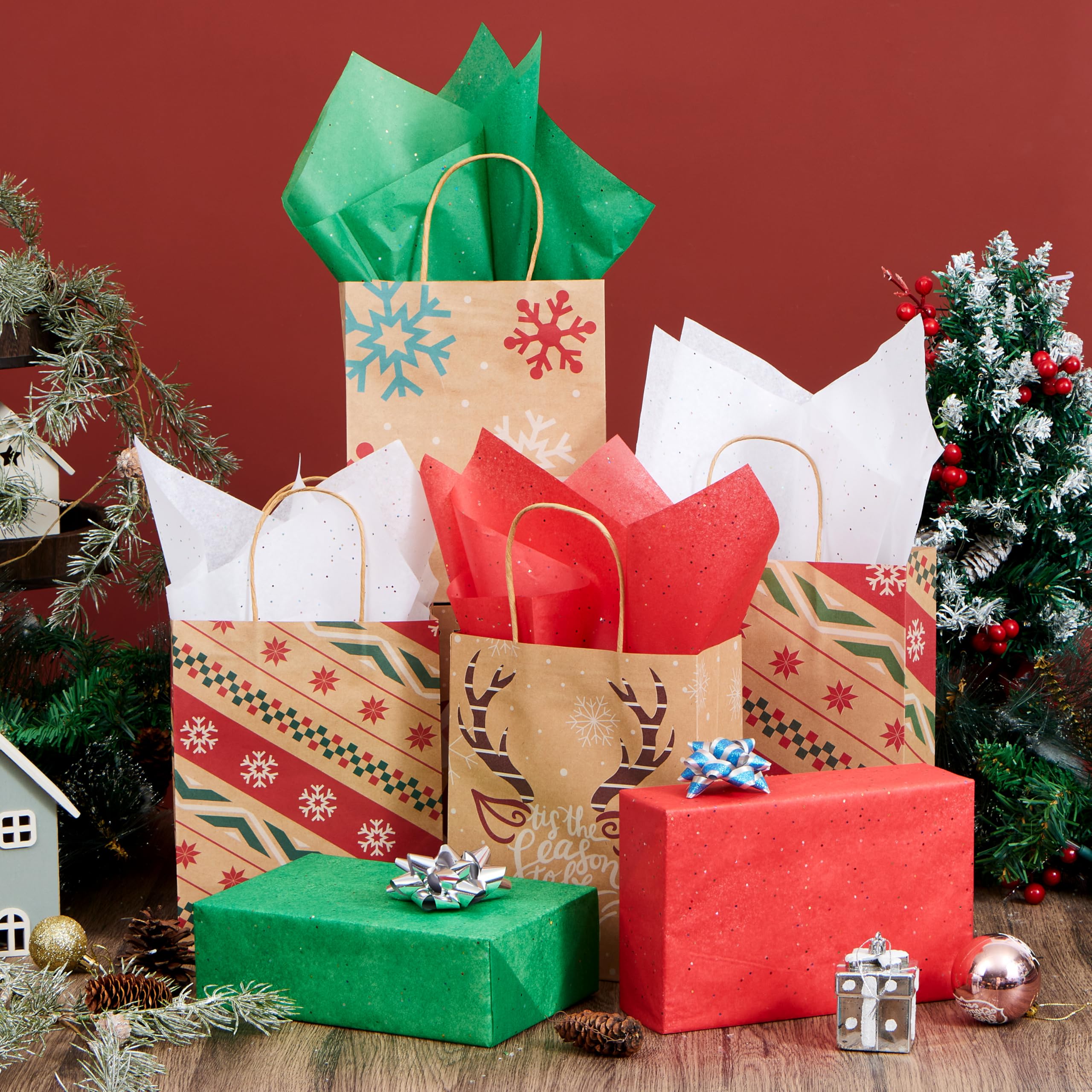 72 Sheets Glitter Tissue Paper for Gift Bags - Image 6