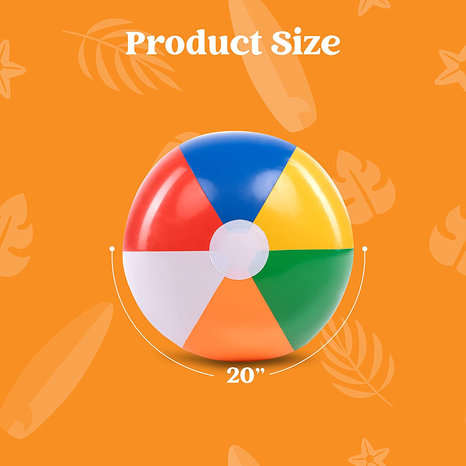 4Pcs Inflatable Beach Balls 20in - Image 4