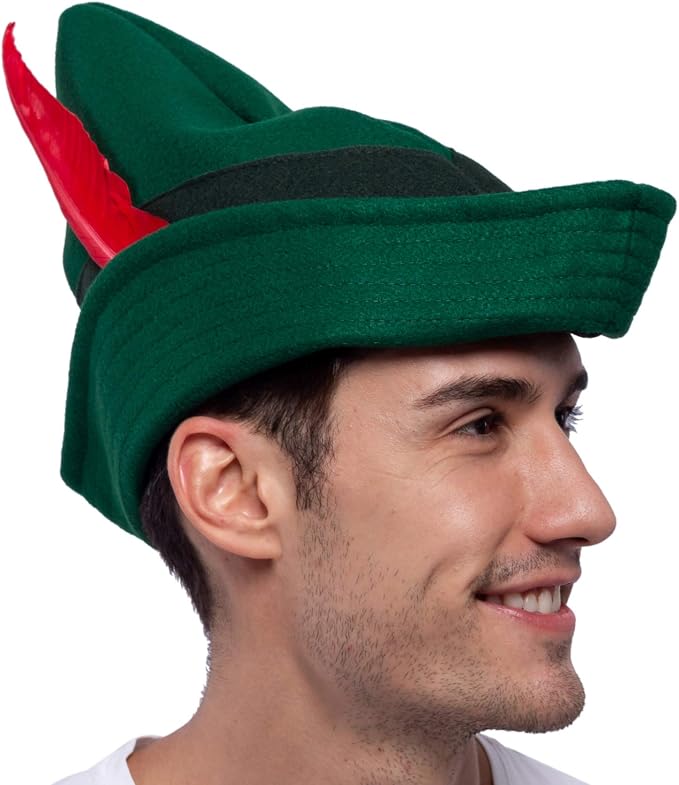 JOYIN Felt Robin Hood Hat with Feather - Classic Costume Accessory - Image 4